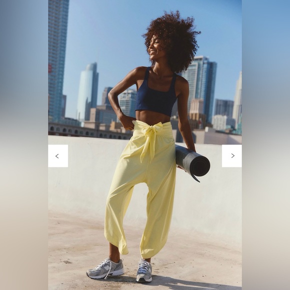FP Movement by Free People Pants - FP Movement “Retreat” Yoga Pant - Light Yellow NWT